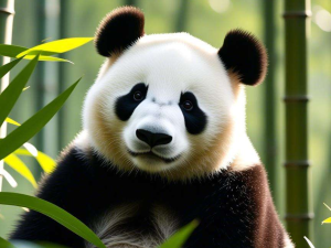 扭扭棒熊猫：黑眼圈与白毛的对比