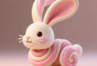 扭扭棒兔子：长耳朵的立体造型技巧