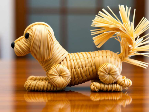 扭扭棒小狗：蓬松尾巴的编织秘诀