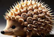 扭扭棒刺猬：尖刺的密集排列技巧