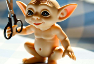 扭扭棒精灵：尖耳朵的立体剪裁