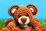 扭扭棒水果动物：草莓熊的创意