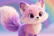 ‌扭扭棒小狐狸：蓬松尾巴的渐变配色