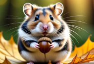 扭扭棒仓鼠：腮帮鼓鼓的萌态塑造