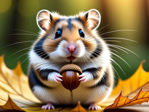 扭扭棒仓鼠：腮帮鼓鼓的萌态塑造