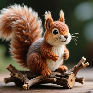 扭扭棒松鼠:大尾巴的蓬松感实现