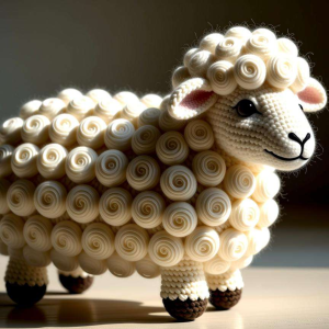 扭扭棒小羊:卷毛的层次感处理