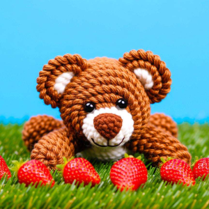 扭扭棒水果动物:草莓熊的创意