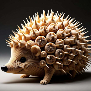 扭扭棒刺猬:尖刺的密集排列技巧