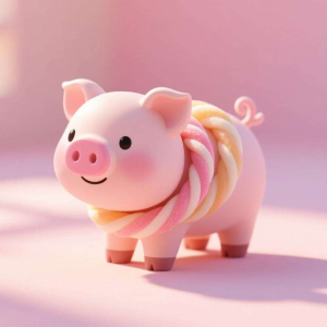 扭扭棒小猪:粉鼻子的立体塑形