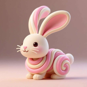 扭扭棒兔子：长耳朵的立体造型技巧