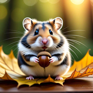 扭扭棒仓鼠:腮帮鼓鼓的萌态塑造